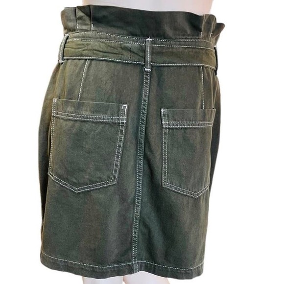 Free People Mini Skirt Splendor in the Grass Size 10 Cotton/Lyocell Blend - Picture 7 of 11